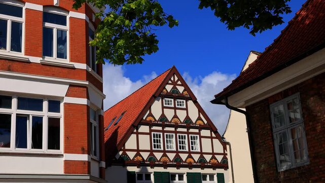 the german city of eckernfoerde 4k video