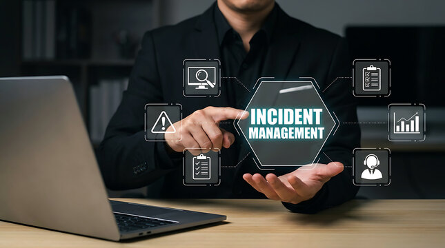 Incident Management Dashboard Business Workflow Process Control System