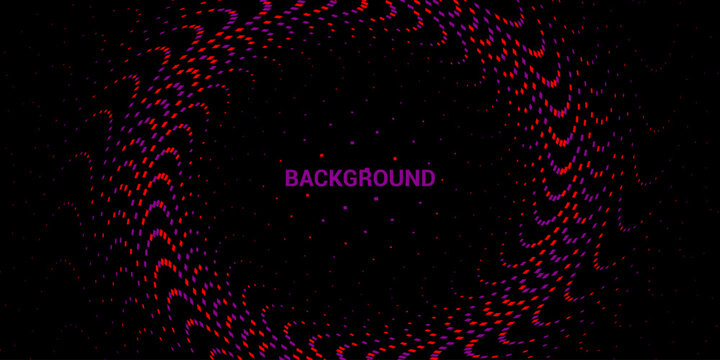 Cyberpunk background with glowing red neon text effect