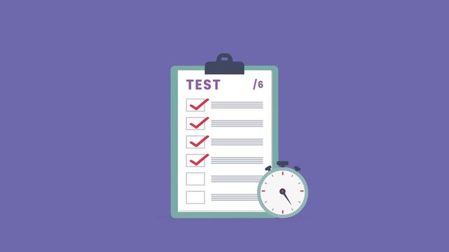 Test Progress Tracker with Completed Tasks and Deadline Concept.correct 6/6