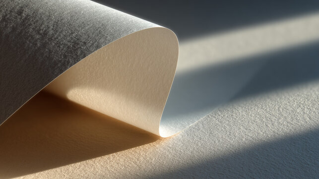  Minimal paper texture background with soft natural shadows
