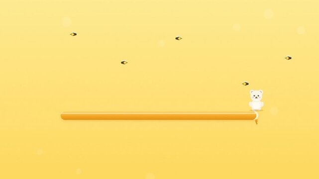 Adorable Teddy Bear Honey Progress Bar Motion Graphic