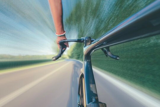cyclist on the road
