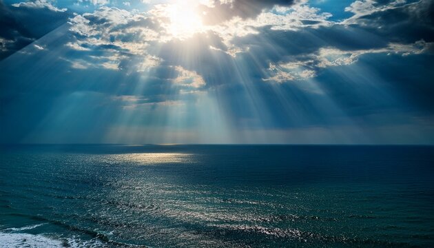 Rays Of Light On The Sea