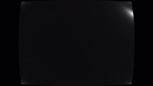 Old vintage analog television screen with static noise and distortion effect.