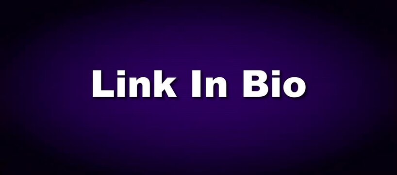 Link in Bio Animated Callout Text Loop for Profile Traffic Promotion