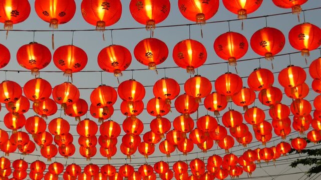 Chinese red lanterns