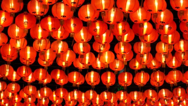 Chinese red lanterns