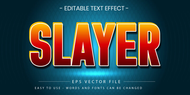 Slayer Metal Gaming Text Effect Eps