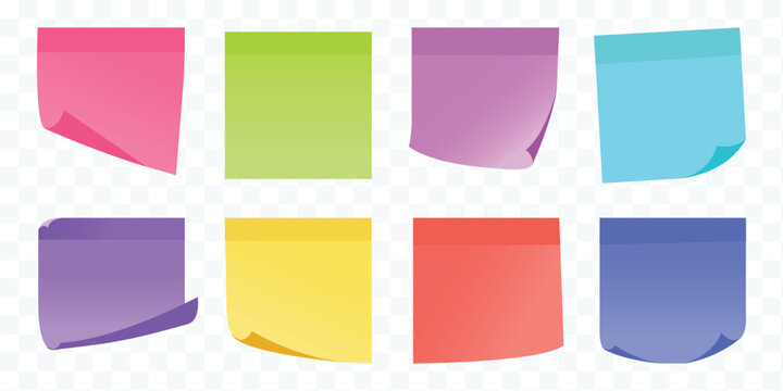 Sticky note reminder. Post it note paper. Yellow sheets for notes isolated with clipping path. Sticky note with duct tape, post it note paper, memo reminder with adhesive tape, sticky paper note 