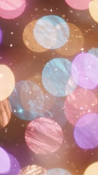 A Beautiful Display of Glimmering Lights and Bokeh Effects Capturing the Essence of a Dreamy Atmosphere in a Soft, Warm Color Palette