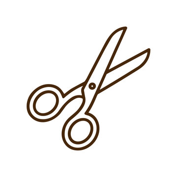 Scissors cutting tool for crafts.