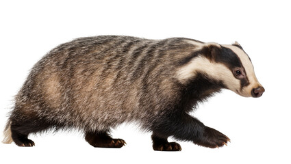 European Badger walking profile view © Johanna