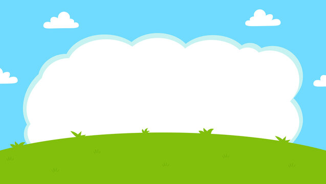 A simple and colorful blank frame with a cute design, perfect for kids. The cheerful layout makes it suitable for invitations, notebooks, postcards, bookmarks, and certificates for kindergarten or pri