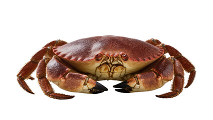 Whole cooked crab with red shell and claws © Niklas