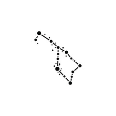 Obraz premium Orion Constellation Star Pattern 8.