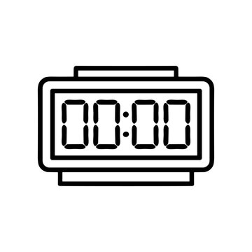 Digital Timer Display Showing Zero.