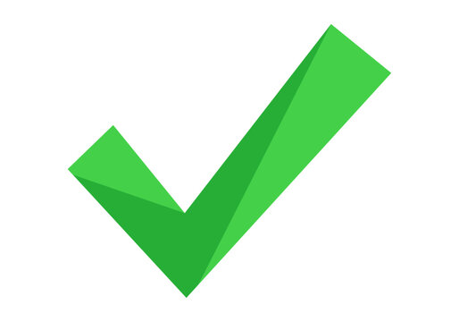 Marca de verificaci&oacute;n verde con efectos geom&eacute;tricos