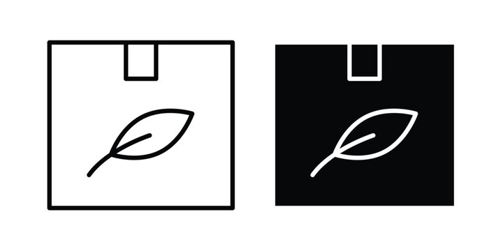 Eco packaging icon