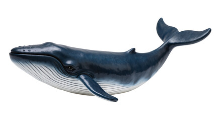 Blue whale marine mammal with baleen plates and ventral grooves © Johanna