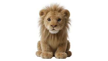 Fluffy baby lion cub with mane sitting © Niklas