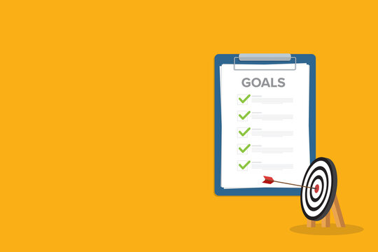 Success target with planning strategy clear vision and motivation to achieve bullseye	
