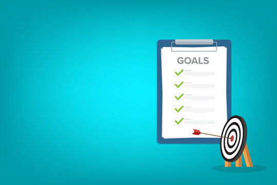 Success target with planning strategy clear vision and motivation to achieve bullseye	