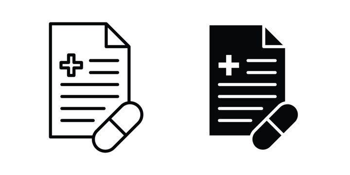 Medical prescription icon