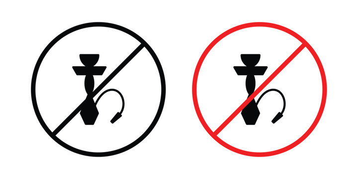 No hookah sign