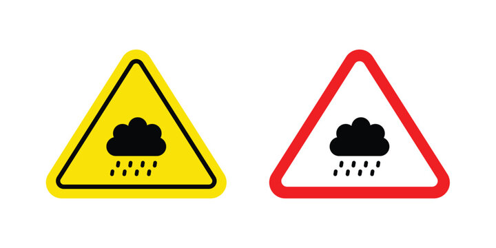 Rain warning sign