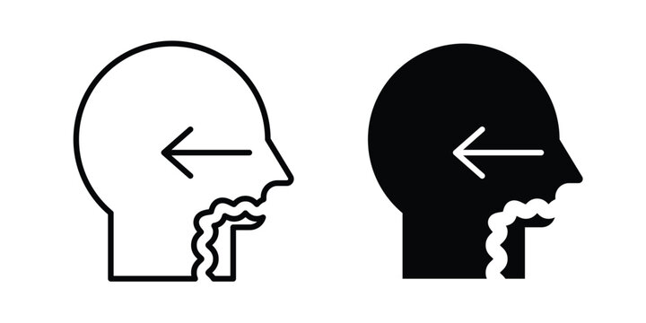 Swallowing reflex icon