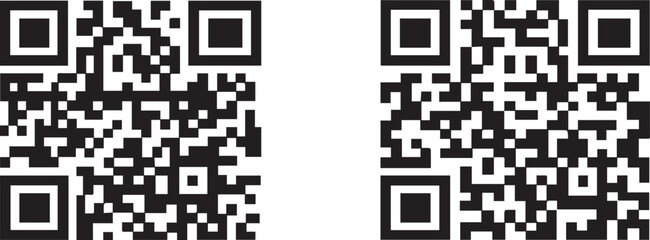 Fototapeta premium Digital QR Code Vector Graphics