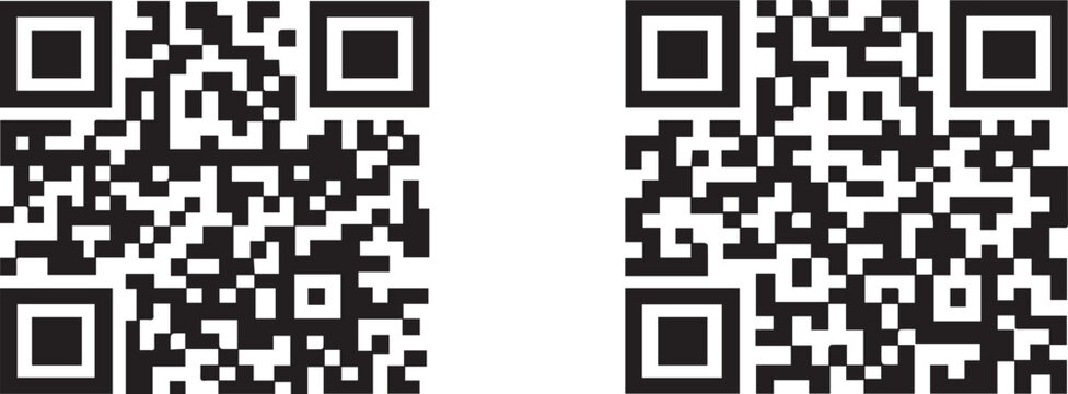Digital QR Code Vector Graphics