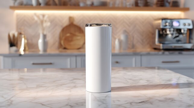 White Insulated Bottle / 白い保温ボトル