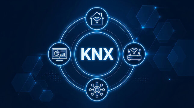 KNX stands for Konnex or connectivity (connection) and is a field bus for building automations