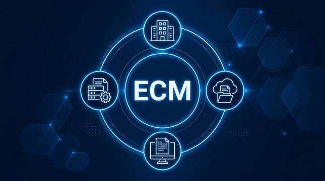 ECM acronym, enterprise content management is the process of managing the entire life cycle of an organization content, including documents, spreadsheets