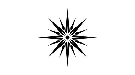 Fototapeta premium Compass star provides a classic navigational symbol representing direction and exploration guidance.
