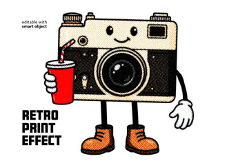 Retro Print Photo Effect