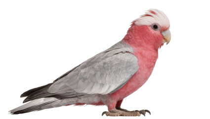 Pink and grey galah cockatoo bird with crest © Lisa