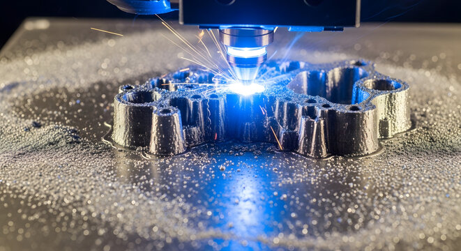 3D metal printing laser welding manufacturing process
