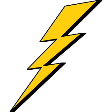 Yellow Lightning Bolt Icon