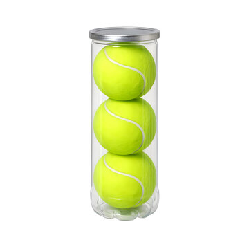 Tennis ball can isolated on transparent background