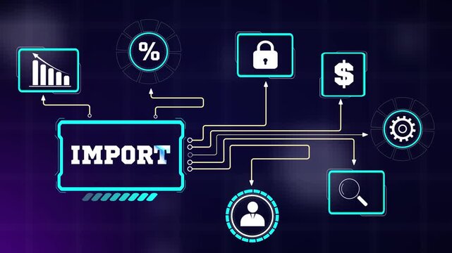 International import compliance tracking database networks displaying automated freight shipping metrics
