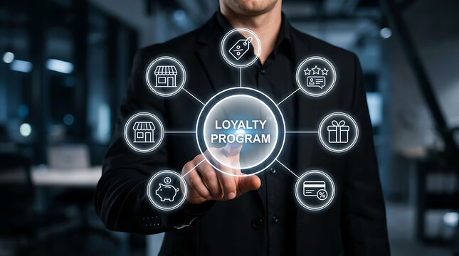 Loyalty program business strategy customer reward network and retail discount bonus