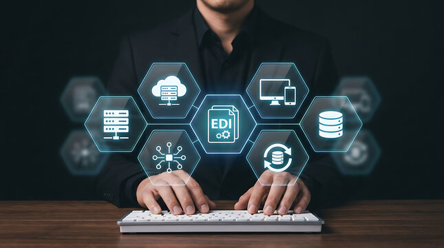 EDI electronic data interchange business automation and database server connection