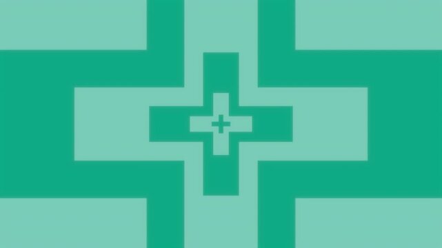 Concentric plus signs zoom background video, seamless looping animation