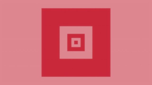 Concentric squares zoom background video, seamless looping animation