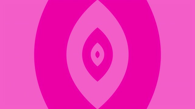 Concentric vesica piscis shapes zoom background video, seamless looping animation