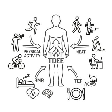 Human Body Total Daily Energy Expenditure.