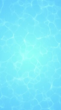 summer beach sea and pool water reflection top view animation, summer time sale and travel vertical social media blank motion design element